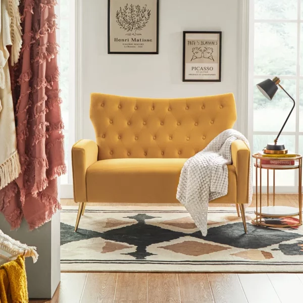 Apollo High Back Tufted 2 Seater