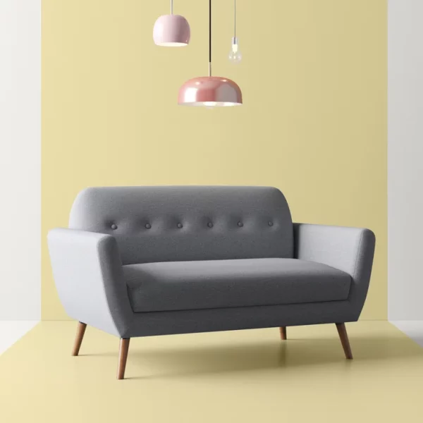 Carus Upholstered Button Tufted 2 Seater