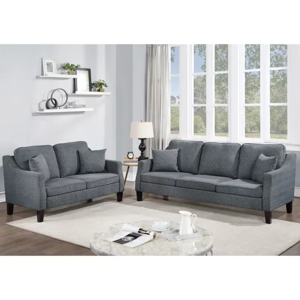Nero Upholstered Stylish Sofa Set