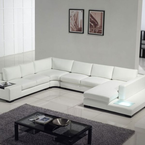 Trajan U Shaped Sofa With Low-Profile Table