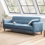 velvet upholstered modern sofa set