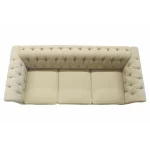luxury tufted living room sofa set