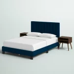 oaks velvet upholstered bedroom furniture set